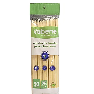 ESPETO DE BAMBU 25CM C/50UND VABENE