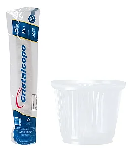 COPO DESC TR PS 50ML C/100UND - CRISTALCOPO