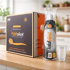 COPO DESC PP 200ML TR C/100UND - TOTALPLAST