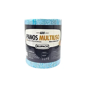 Bobina Slim Limp.Leve 28x240 Azul c/600 panos Blupack