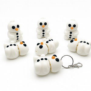 Chaveiro Boneco de Neve Divertido