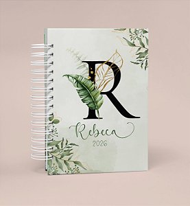 Alfabeto floral Verde