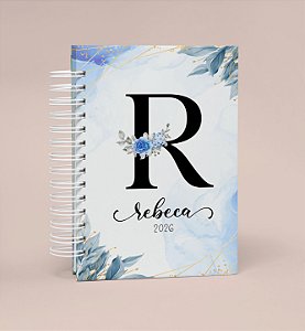 Alfabeto floral Azul 2