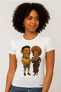 Camiseta Kick Sneakers "Edição Especial Colecionador Copa Do Mundo 2026" Mané Garrincha e Elza Soares