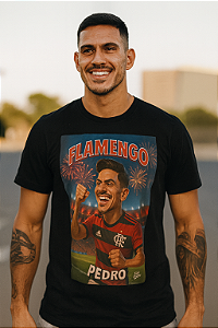 "Camiseta Caricatura Pedro Flamengo – Edição Exclusiva Kick Sneakers"