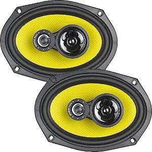 Falante Coaxial Ground Zero Titanium 6x9  260wrms 3 Ohms Par
