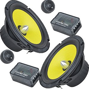 Kit 2 Vias Ground Zero Titanium 6,5 Pol. 200wrms 3 Ohms Par