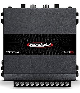 Módulo Amplificador Soundigital 800.4 Evo 6 - 2 Ohms por Canal 4 Ohms em Bridge 4 Canais