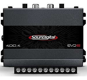 Módulo Amplificador Soundigital Sd400.4 Evo 6 - 2 Ohms por Canal 4 Ohms em Bridge 4 Canais