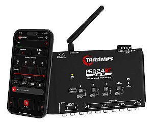 Processador De Audio Automotivo Taramps Pro 2.4BT Aplicativo Bluetooth