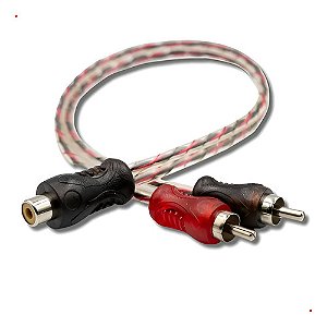 Cabo Y Rca 2m 1 F Dupla Blindagem Som Automotivo Stereo