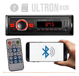 Uppertech Ultron Taurus 8120 Radio Bt Automotivo Preto C/mp3