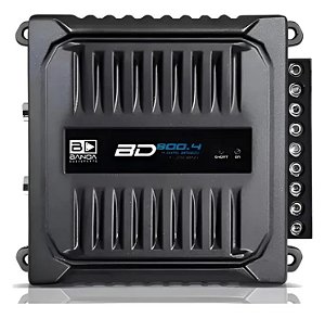 Modulo Amplificador Banda Bd800.4 1 Ohm por Canal e 2 Ohms Bridge 800w 4 Canais Cinza-escuro
