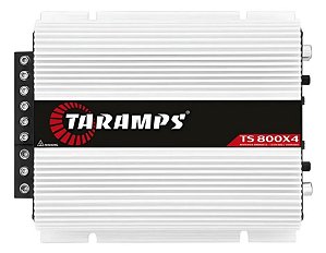 Modulo Amplificador Taramps Ts 800x4 4 Canais 800w Rms 1 Ohm Por Canal e 2 Ohms Bridge Rca/Fio Branco