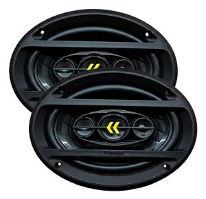 Par Alto Falante Bravox Revo 6x9 Pol Triaxial 200w Auto Boca
