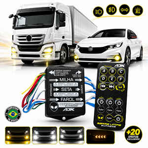 Central Barra Limpa Supreme Ajk Farol Milha Seta +20 Efeitos
