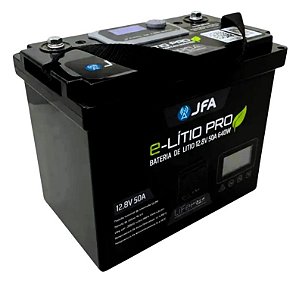 Bateria Lítio E-lítio Pro 50a 12.8v Jfa Lifepo4 Placa Bms