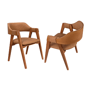 Kit 2 Cadeiras Jantar Corino