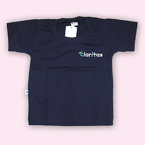 CLÁRITAS CAMISETA MANGA CURTA AZUL-MARINHO