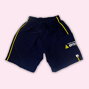 EMECE BERMUDA TACTEL FRISO AMARELO