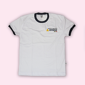 EMECE CAMISETA MANGA CURTA (GOLA AZUL)