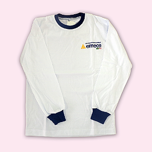 EMECE CAMISETA MANGA LONGA (GOLA AZUL)