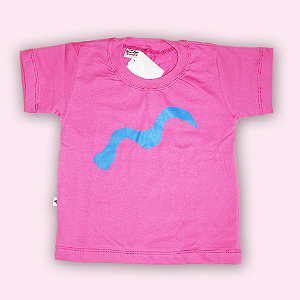 ESTILO CAMISETA MANGA CURTA ROSA