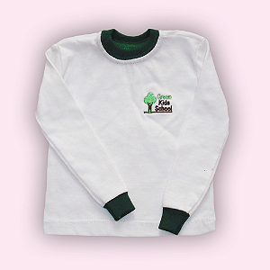 GREEN KIDS CAMISETA M LONGA BRANCA