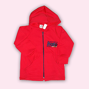 ITALO BLUSÃO MOLETON ABERTO VERMELHO
