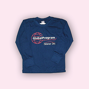 MATER DEI GLOBAL CAMISETA MANGA LONGA AZUL-MARINHO