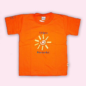 POR DO SOL CAMISETA MANGA CURTA LARANJA