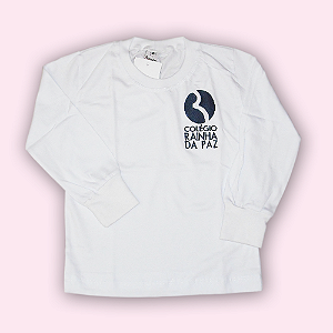 RAINHA CAMISETA MANGA LONGA BRANCA