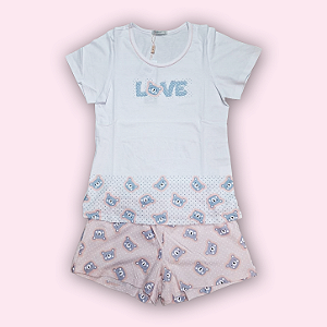 PIJAMA SHORT DOLL FEMININO - URSINHO