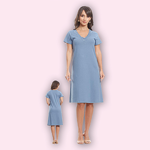 CAMISOLA MANGA CURTA- PACIFICO AZUL