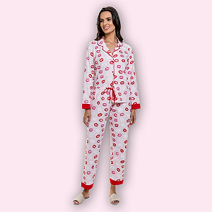 PIJAMA AMERICANO LONGO - KISS