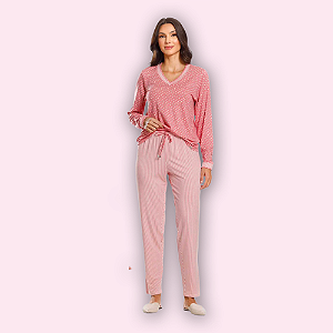 PIJAMA LONGO FEMININO - FLAMINGO