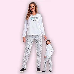 PIJAMA MOLETINHO FLANELADO FEM - PINGUIM
