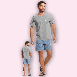 PIJAMA CURTO MASCULINO - GAME