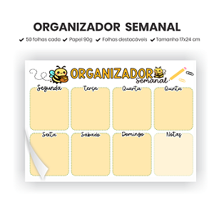 Organizador Semanal - Abelha