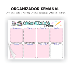 Organizador Semanal - Unicórnio