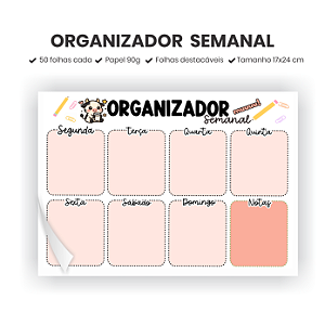 Organizador Semanal - Vaquinha