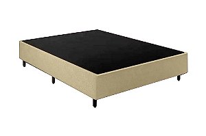 BASE BOX 25CM CASAL LINHO BEGE - ALTO NIVEL