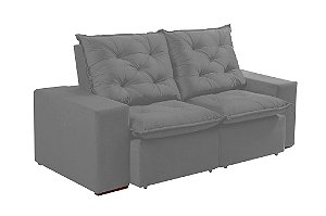 SOFA RETR MANAUS 180 VEL CINZA/814 - EVIDENCE
