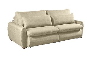 SOFA RETR S/CX CURVE 230CM LINHO MARFIM/B01 - NOBLY