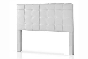 CABECEIRA SOLTEIRO 0.90 ESTOFADA FIRENZE C/ FRAME CORINO BRANCO