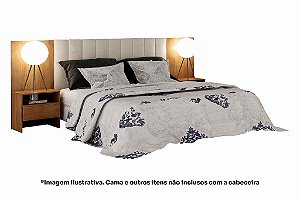 CABECEIRA BOX CASAL EVEREST PLUS C/2 CRIADOS - CUMARU - NH