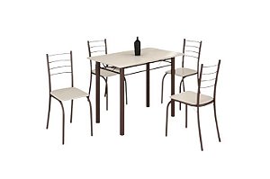 CJ.RIO 100X60 PEDRA MARROM/OFF TEC 163 - M TEIXEIRA