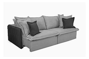 SOFA RETR SF.2330 BLOG 220CM LINHO CINZA 07/06 - INN