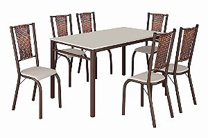 CJ MUNIQUE BASE MALIBU GRANITADA OFF 140X75 MARROM TEC164