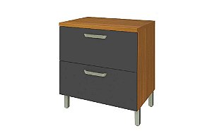 BALCAO 80 1PT 1GAV PRINCESA FREIJO/GRAF - NESHER